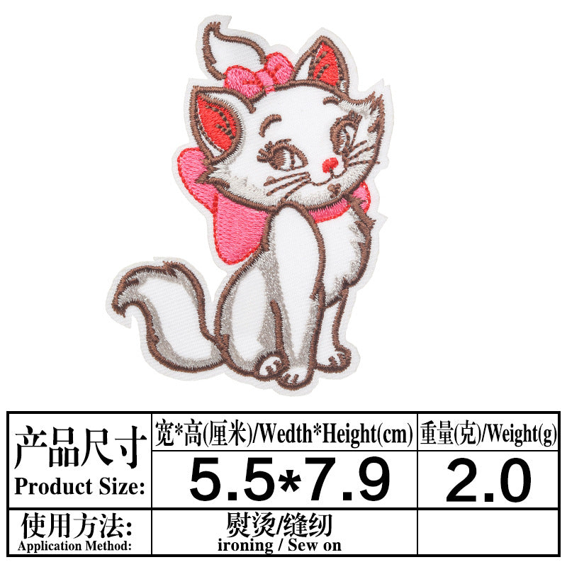 Wholesale DIY patchs cute cat patch children' s clothing bag OLY Exclusive