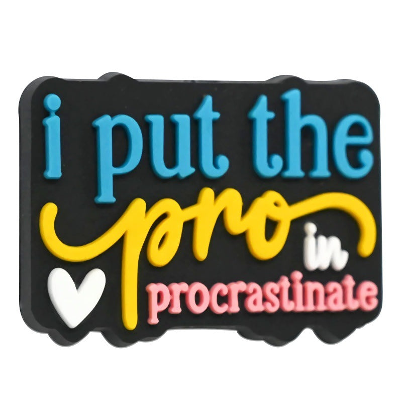 Wholesale Random 100pcs Color Inspirational Phrase Series Focal Beads