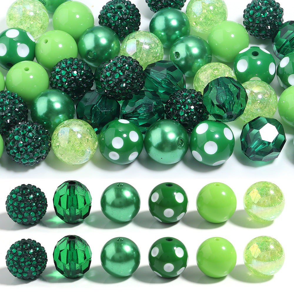 Wholesale 12pcs Candy resin stripe beads 20mm color resin round beads
