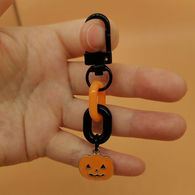 Wholesale Halloween Pumpkin Skull Bat Ghost Alloy Keychain