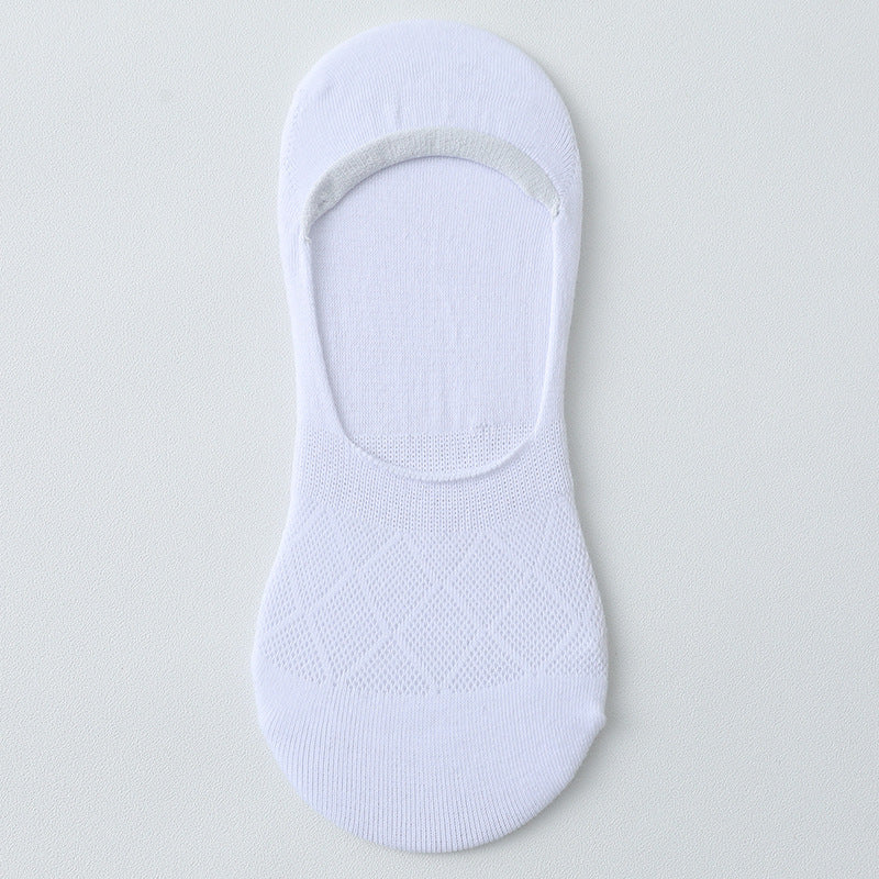 Wholesale low-top silicone non-slip and solid color boat sock