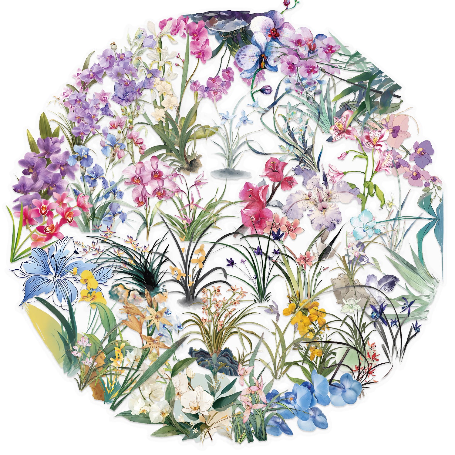 Wholesale 50pcs/pack transparent sticker bag waterproof transparent PET hand account material decorative guitar cross-border