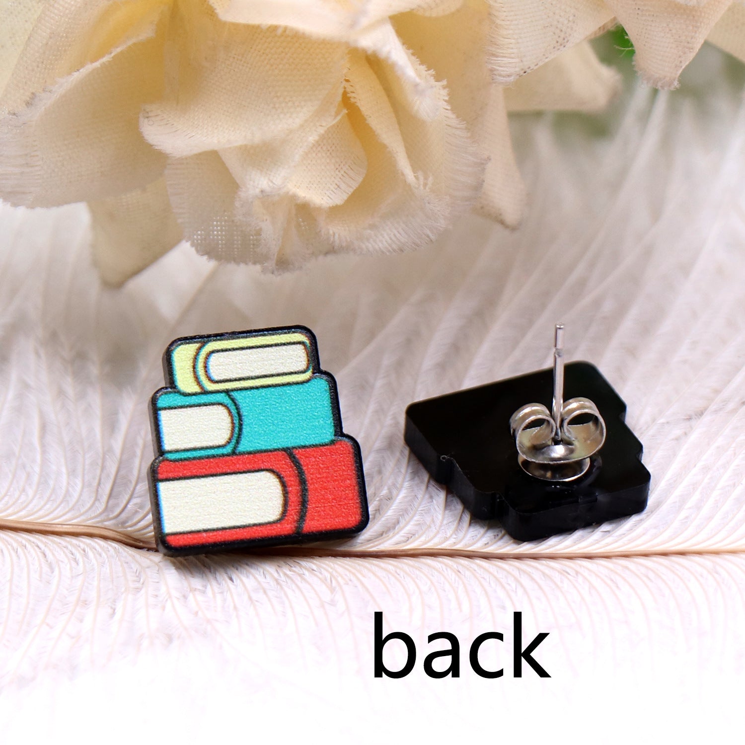 Wholesale Teacher Textbooks Acrylic Earrings