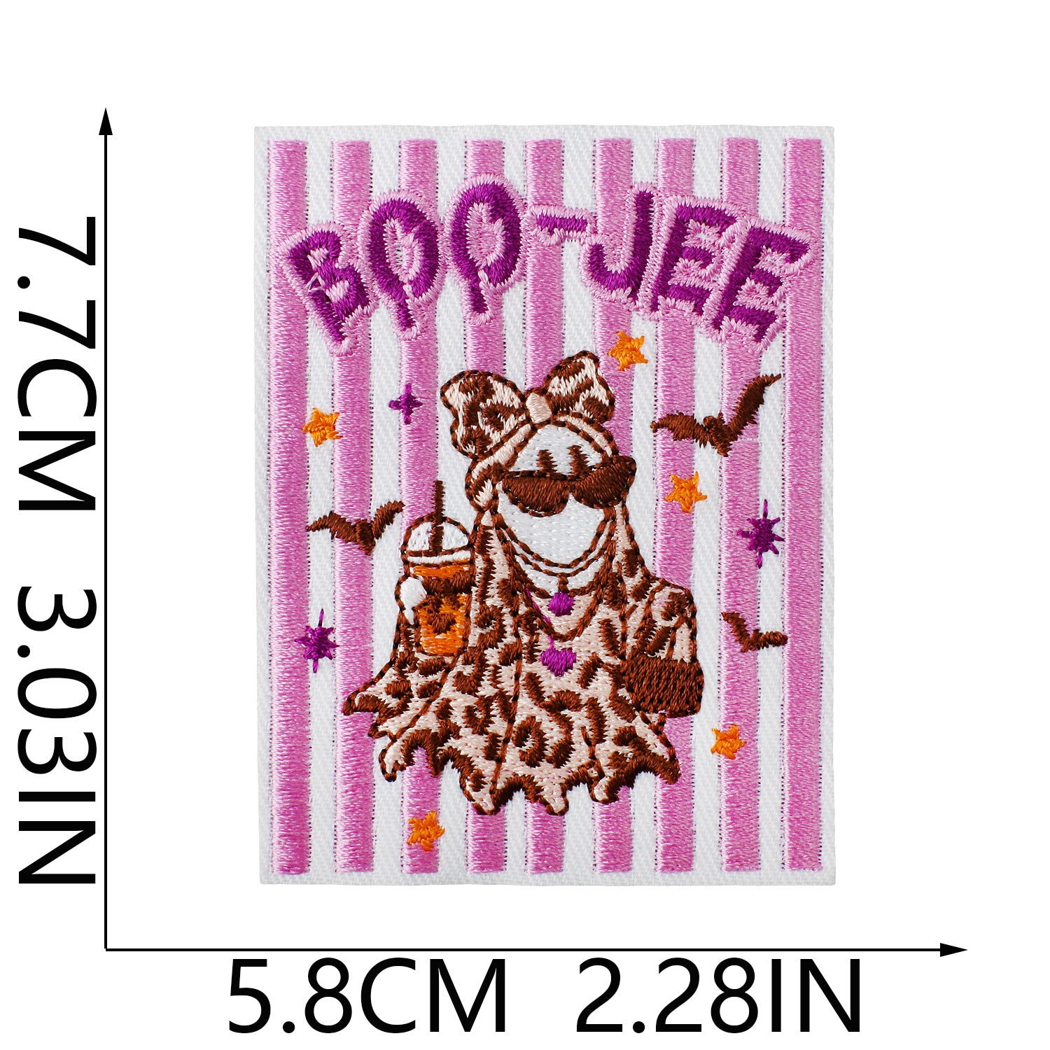 Wholesale  Embroidered Iron On Patches Ghost Zombie Design For Denim et And Bag Decorative Badge