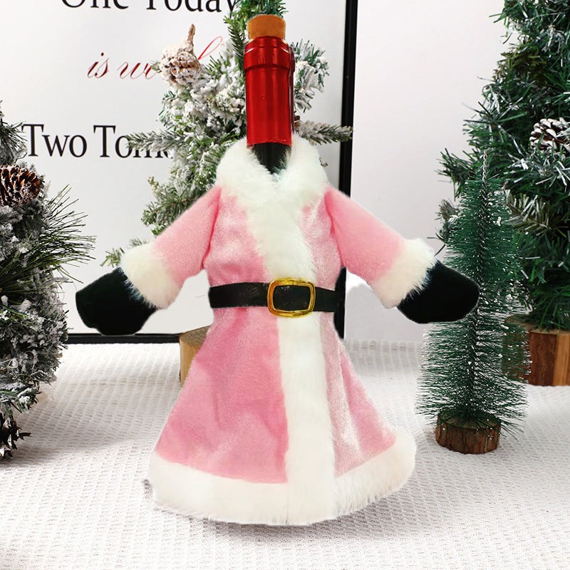 Wholesale Christmas decorations faceless doll wine bottle cap  decoration