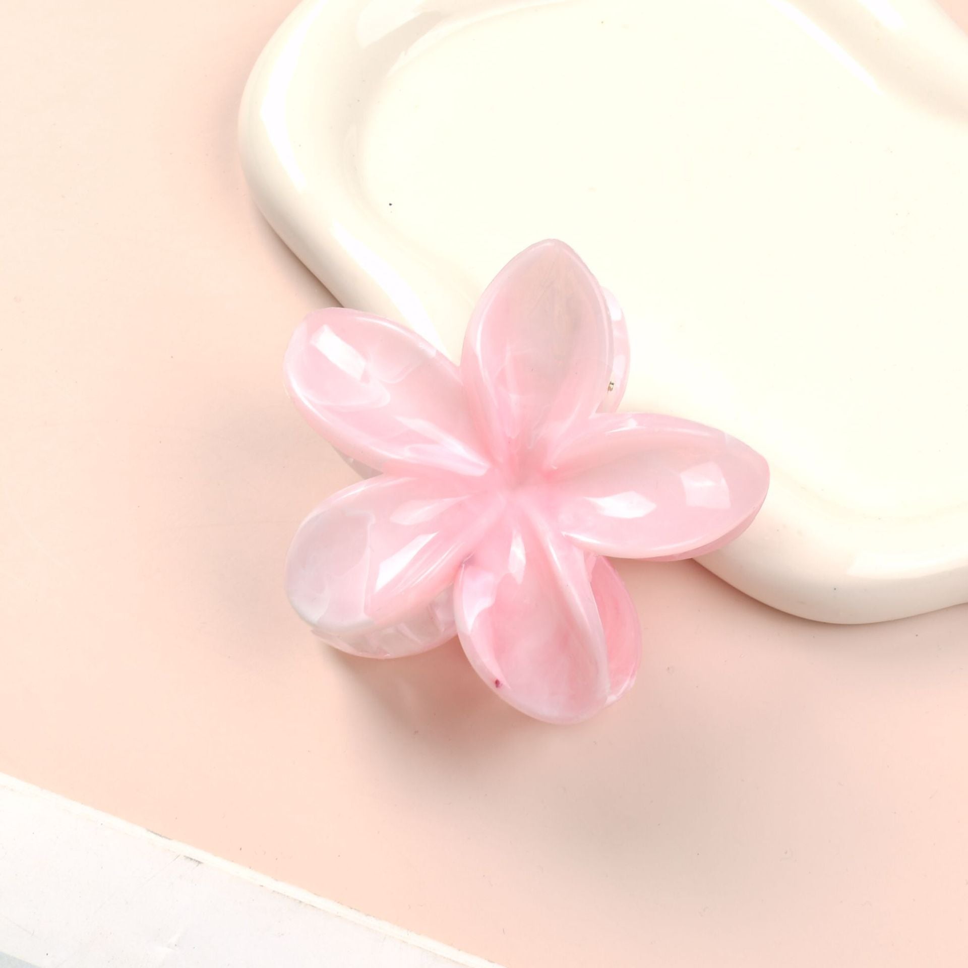 Wholesale plumeria flower bauhinia flower festival women's back head shark clip hair accessories
