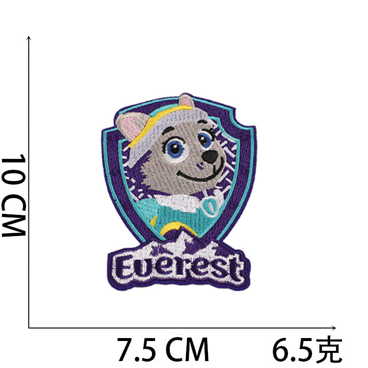 Wholesale Stylish Cartoon Dog Embroidered Patches For Clothing Bags And Laptop DIY OLY Exclusive