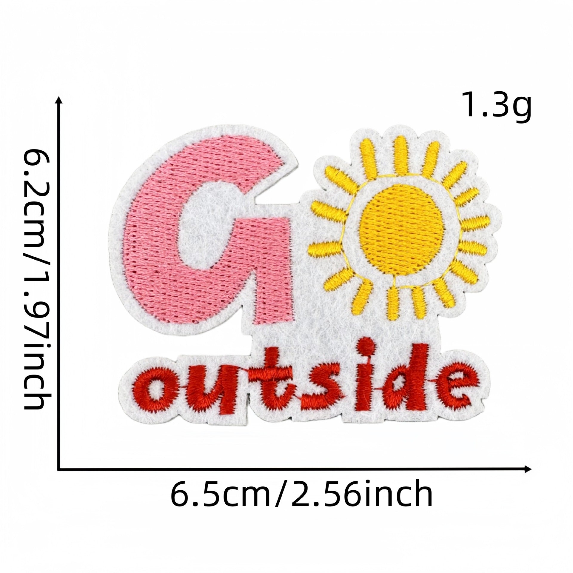 Wholesale Colorful English Letter Embroidered Iron On Patch Stylish Backpack Travel Decoration Gift