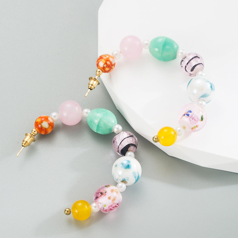 Wholesale Geometric Spherical Alloy Earrings