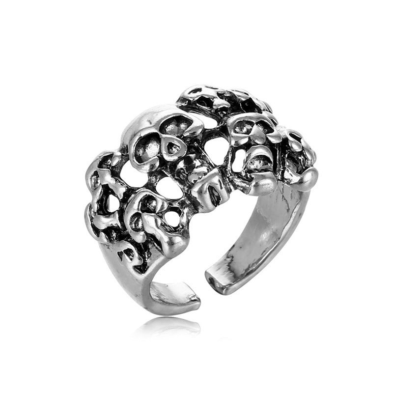 Wholesale Gothic Punk Exaggeration Alloy Adjustable Rings