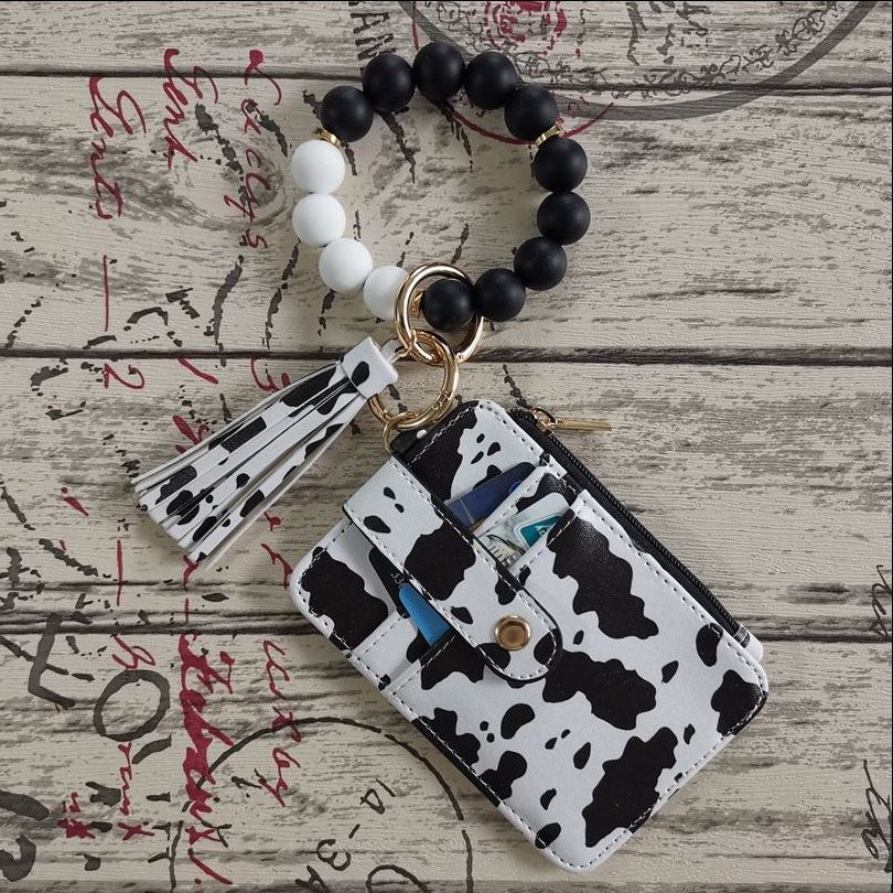 Wholesale Silicone leather wallet  Keychains