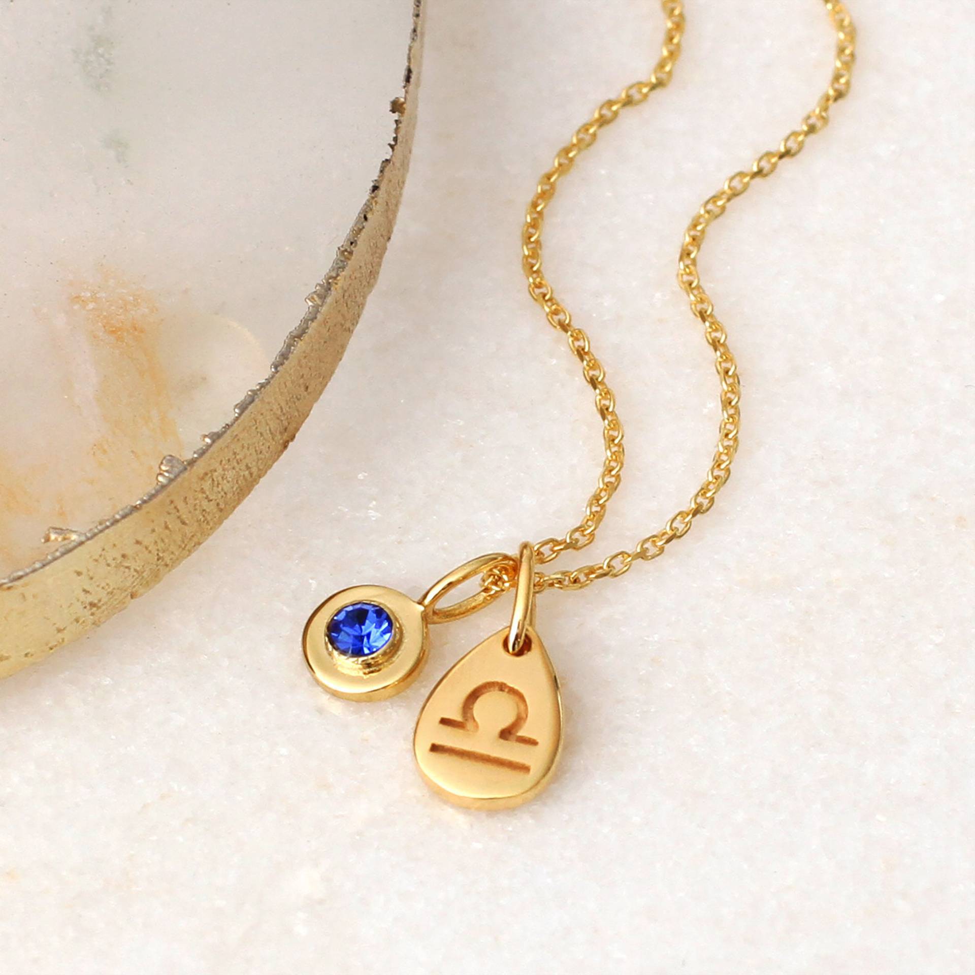 Wholesale Modern Titanium Steel Twelve Birthstone Zodiac Charms Pendant Necklace Fashion Jewelry Accessory For Gift