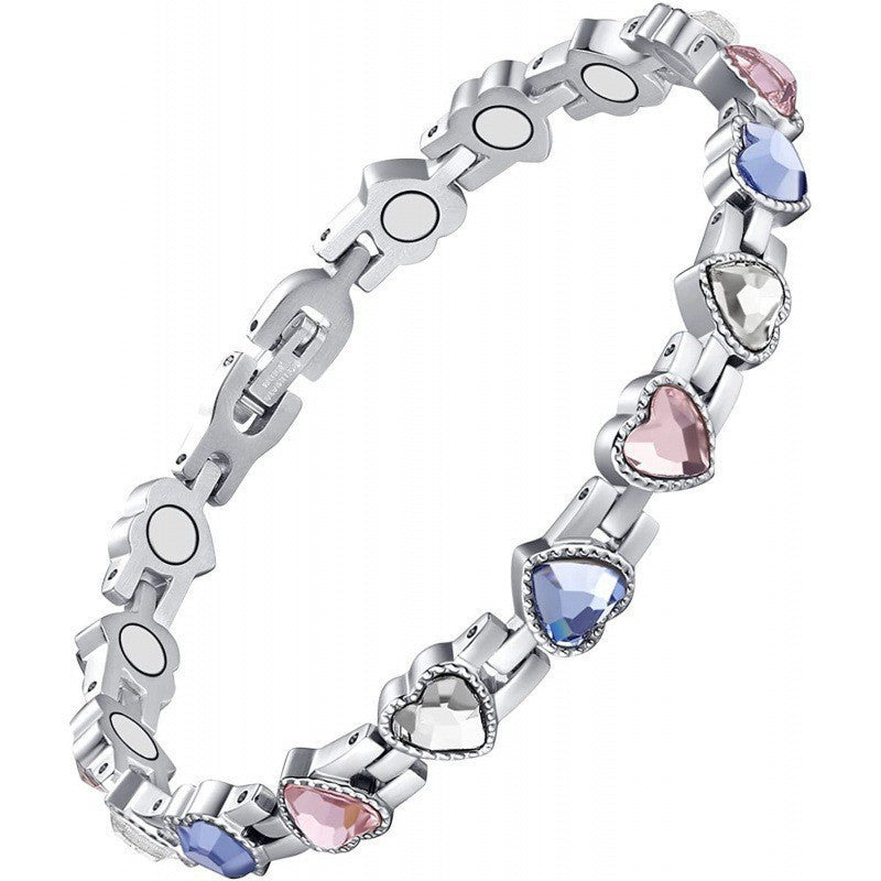 Wholesale full magnet bracelet adjustable diamond magnet bracelet
