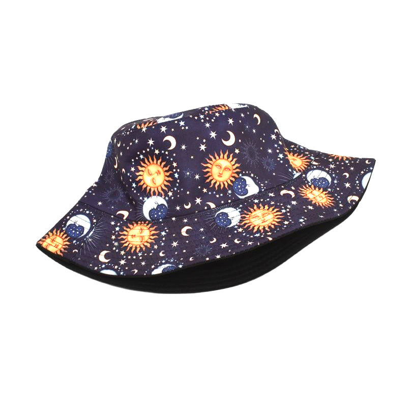 Sombrero de patrón de patrón de sol de luna de poliéster de poliéster al por mayor
