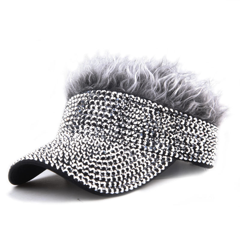 Wholesale Diamond Studded Wigs with An Empty Top Baseball Cap