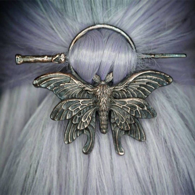 Wholesale Gothic retro creative moth insect hairpin personality hairpin
