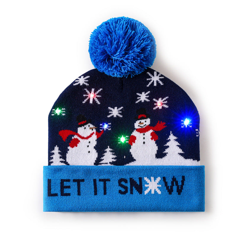 Wholesale Christmas hat  colorful woolen hat