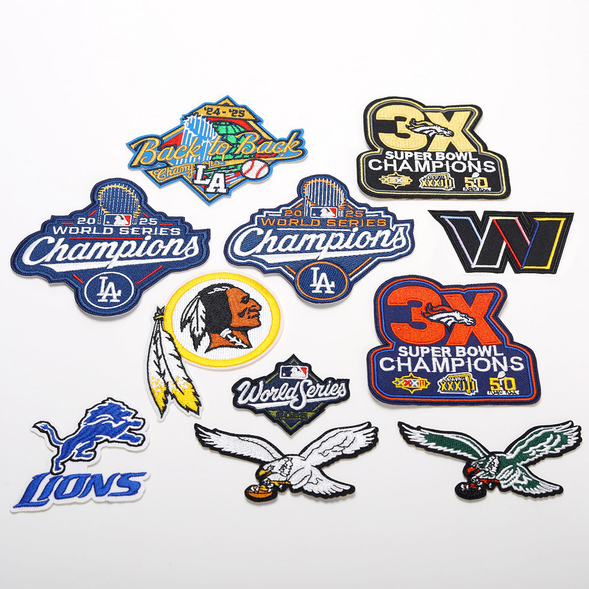 Wholesale Embroidered Eagle Team Badge Patch Set Twill Fabric 11 Styles Decorative DIY For Clothing Bags Hats Towels