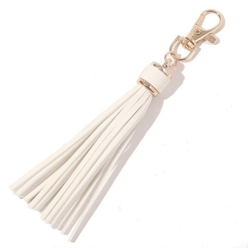 Wholesale PU Tassel Card Holder Pendant Silicone Beads Bracelet Keychain Accessories