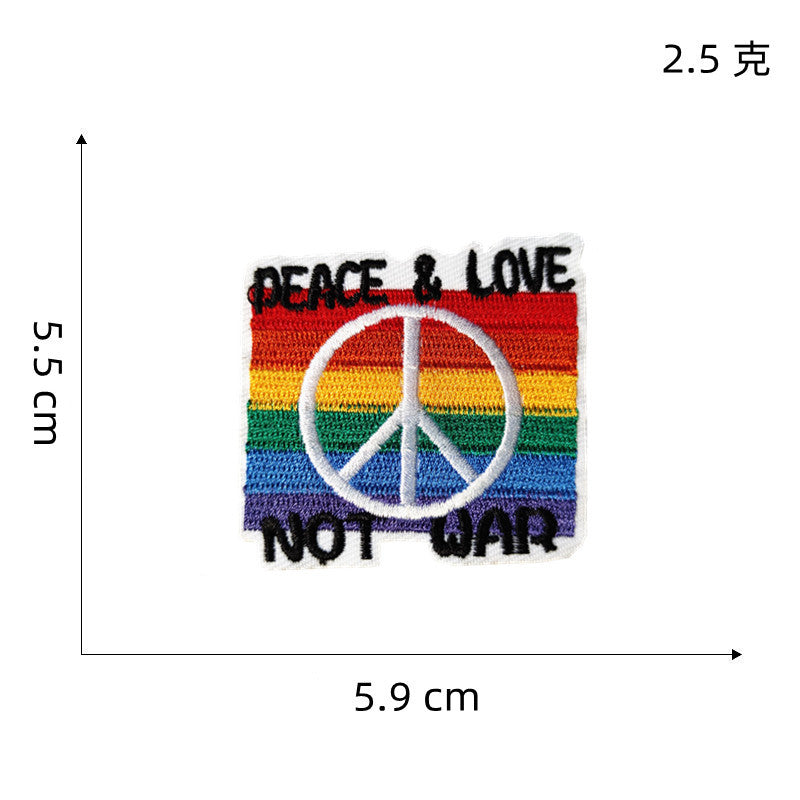 Wholesale Cartoon Cute  Embroidered  Multicolor Landscape Cloth DIY Patches