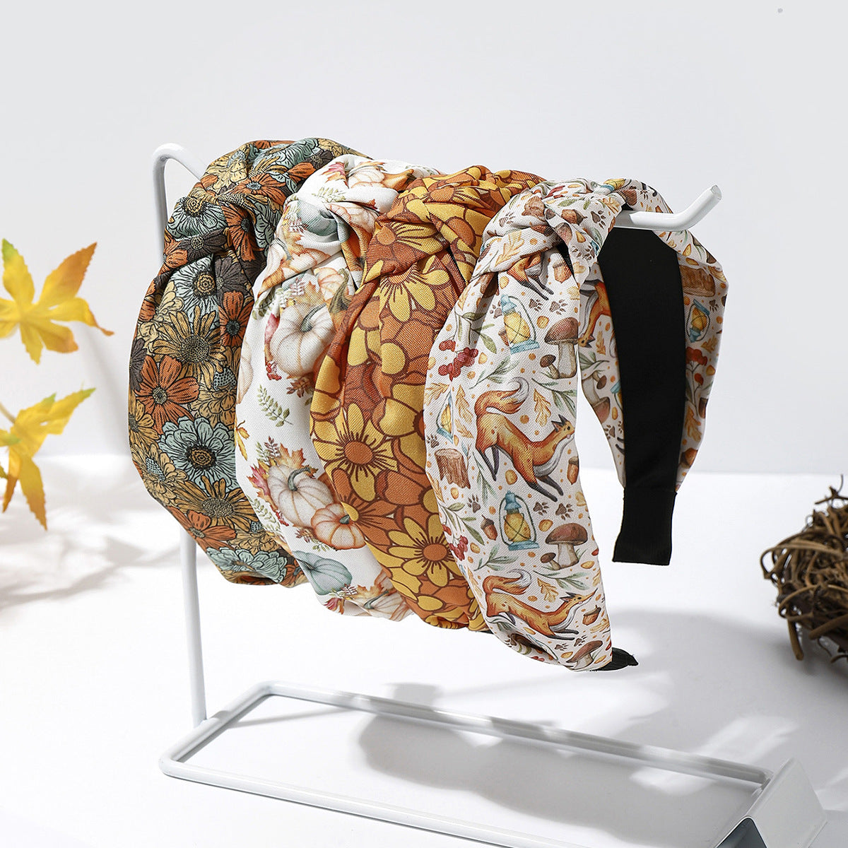 Wholesale Thanksgiving Printed Headband Holiday Hair Accessories