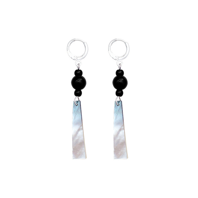 Wholesale National Style Tassel Black Earrings High-end Retro Earrings