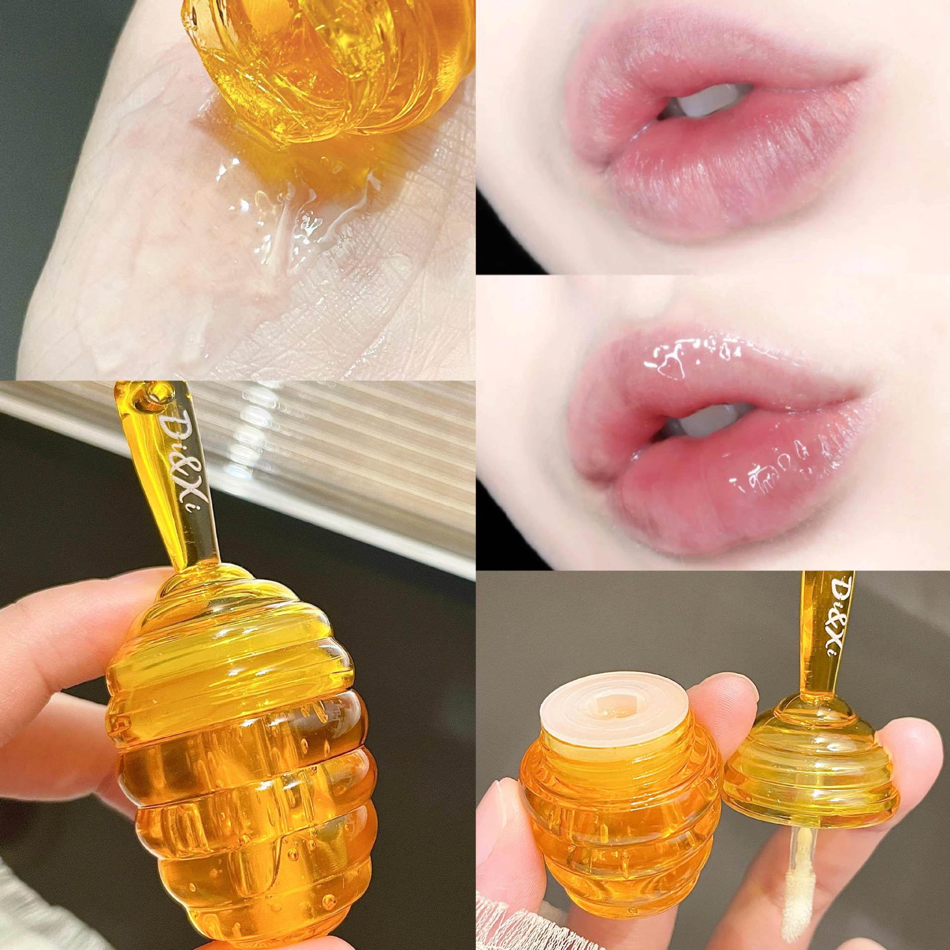 Wholesale Plastic Little Honey Jar Lip Balm