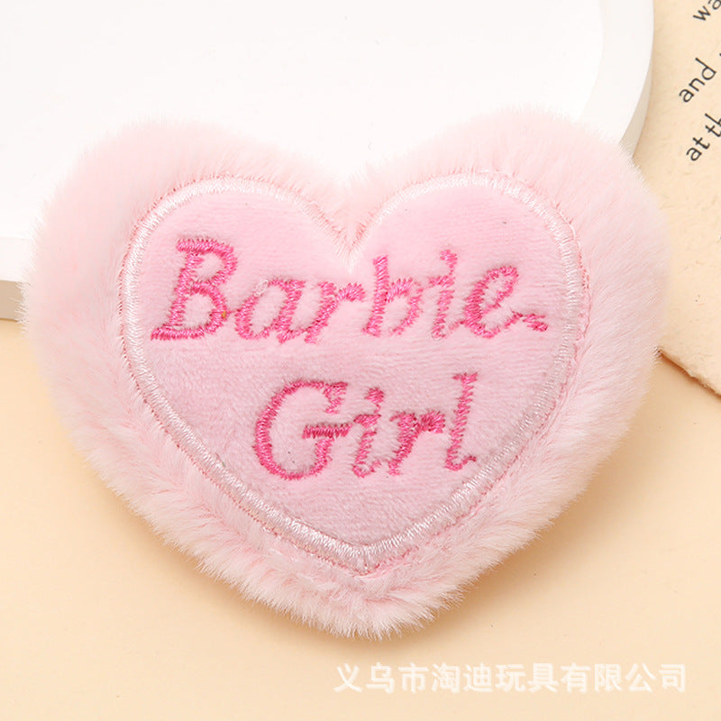 Wholesale 5pcs Plush Love Red Heart Love Children' s Hat Slippers Clothes Brooch