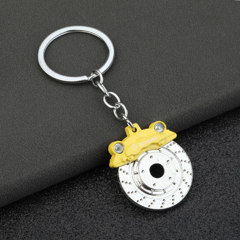 Wholesale Car Brake Pad Metal Swivel Keychain
