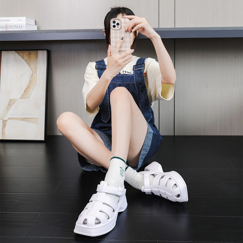 Wholesale Thick Sole Heightening Fashion Versatile Sandals