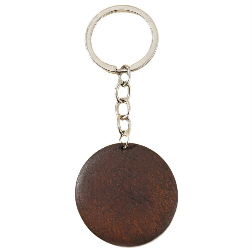 Wholesale Mother's Day MAMA Wooden Round Brand Keychains
