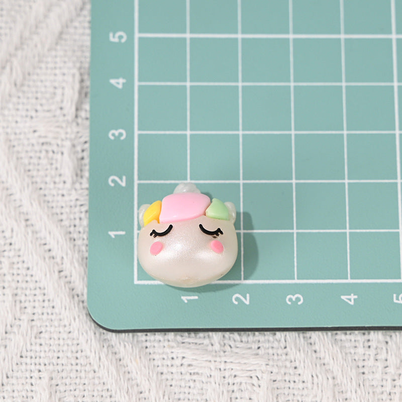 Wholesale  10pcs/pack Cartoon Unicorn Beads  Acrylic Beads