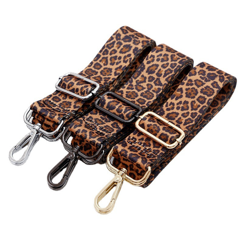 Wholesale Leopard Pattern Wide Shoulder Strap Polyester Adjustable Women's Bag Strap