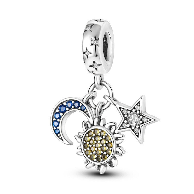 Wholesale Ocean Wind Dolphin Whale Beads Silver Plated Charms