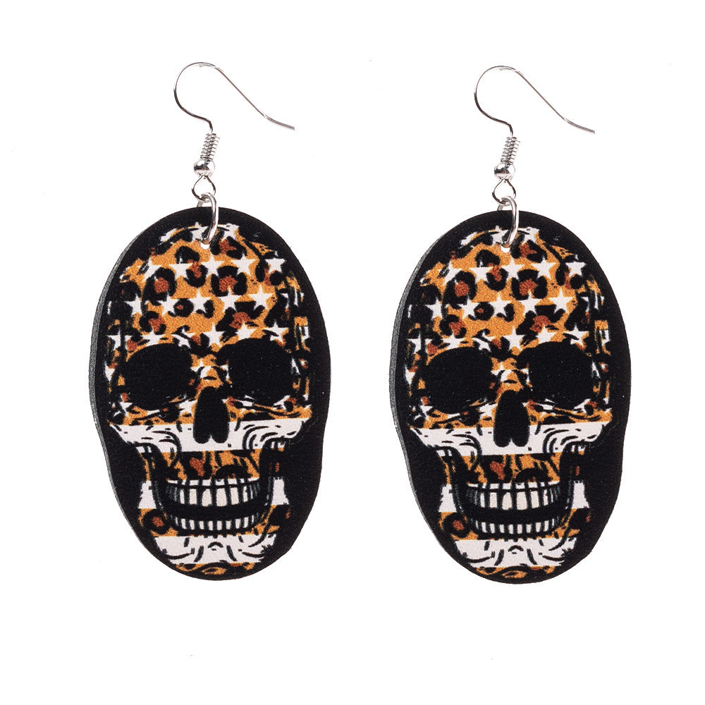 Wholesale Carnival Skull Earrings