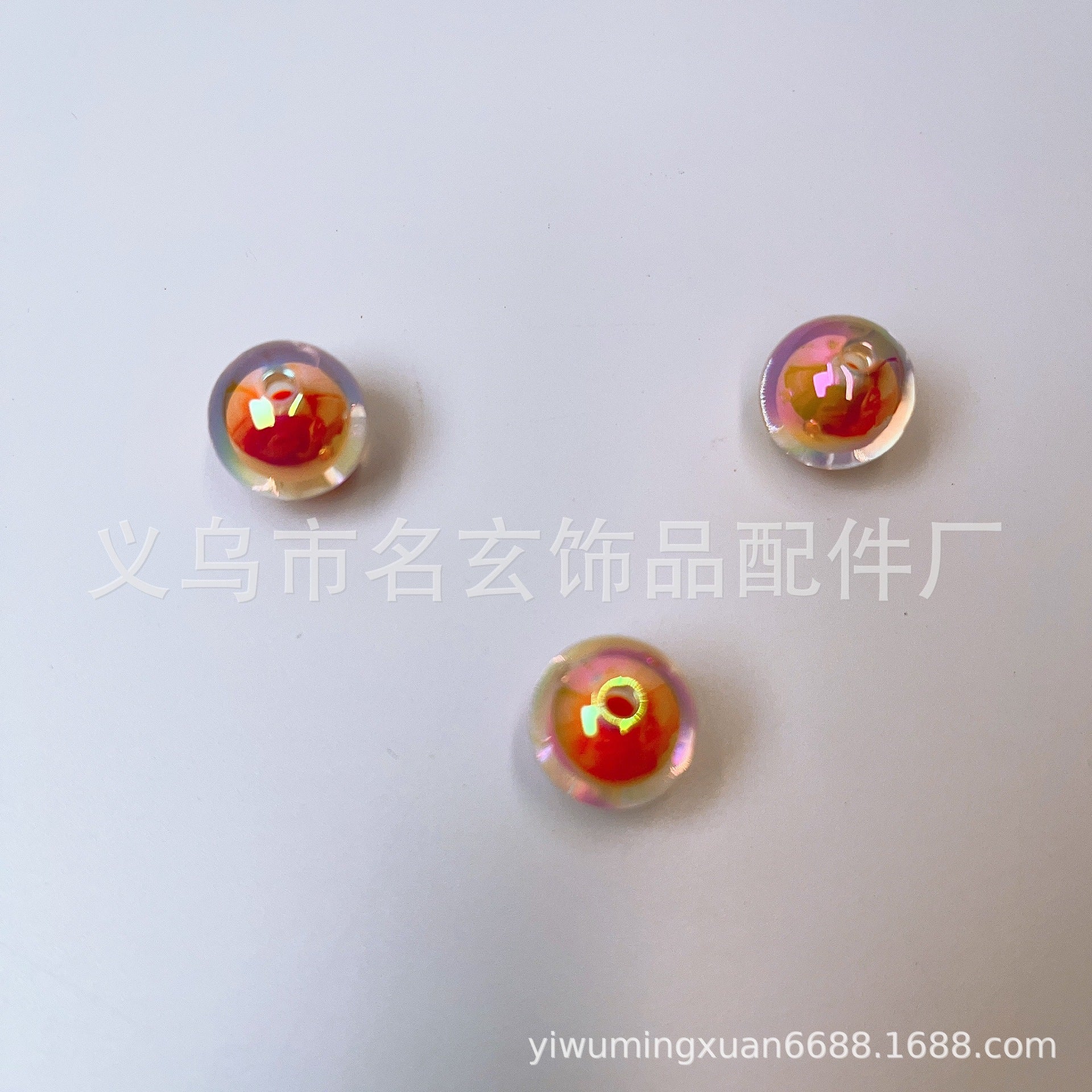 Wholesale  Random 200 pcs/pack inner colored beads  Acrylic Beads