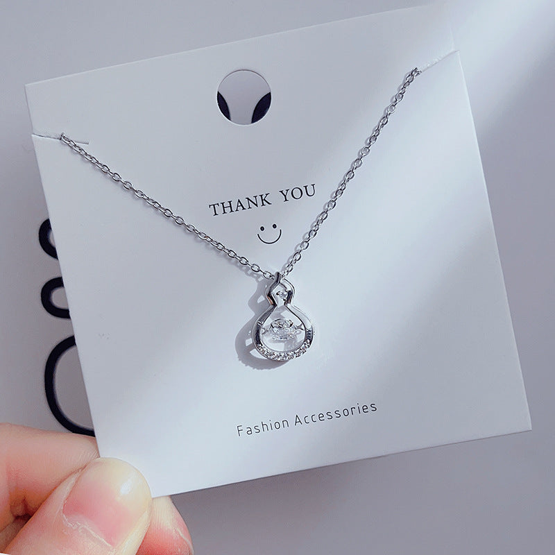 Wholesale Simple Four Leaf Clover Necklace Clavicle Chain