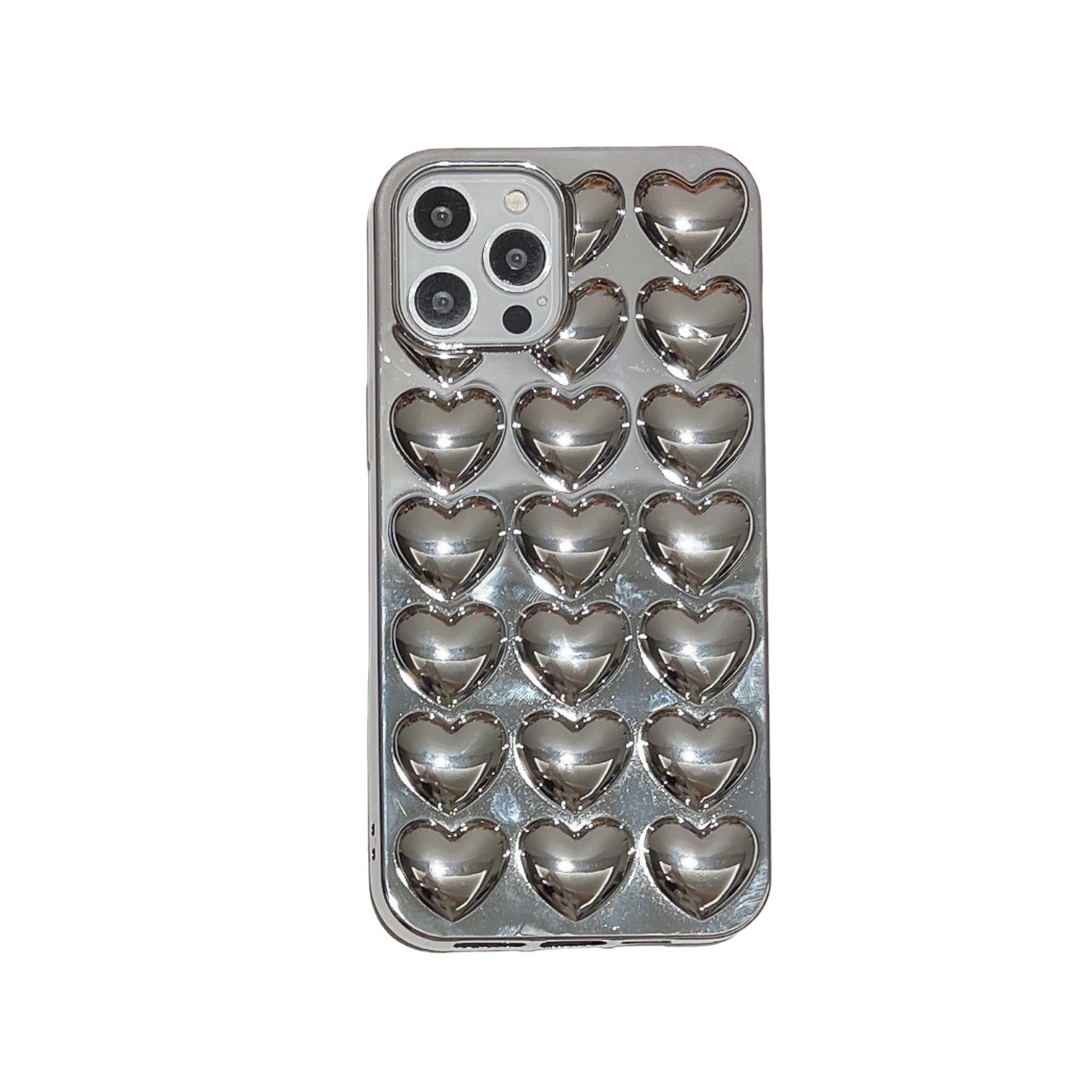 Wholesale Electroplated Three-dimensional Love Phone Cases
