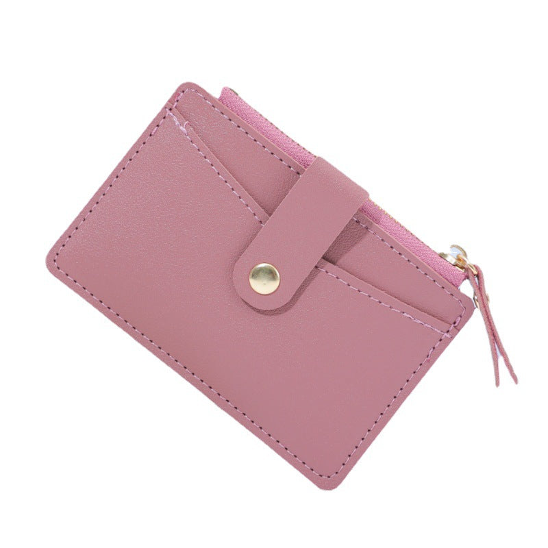 Wholesale PU Candy Color Card Holder Wallet
