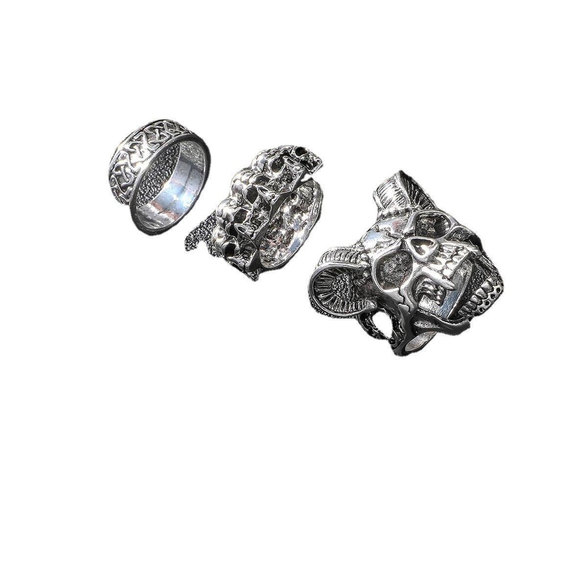 Wholesale Alloy Goat Skeleton Men's Rings