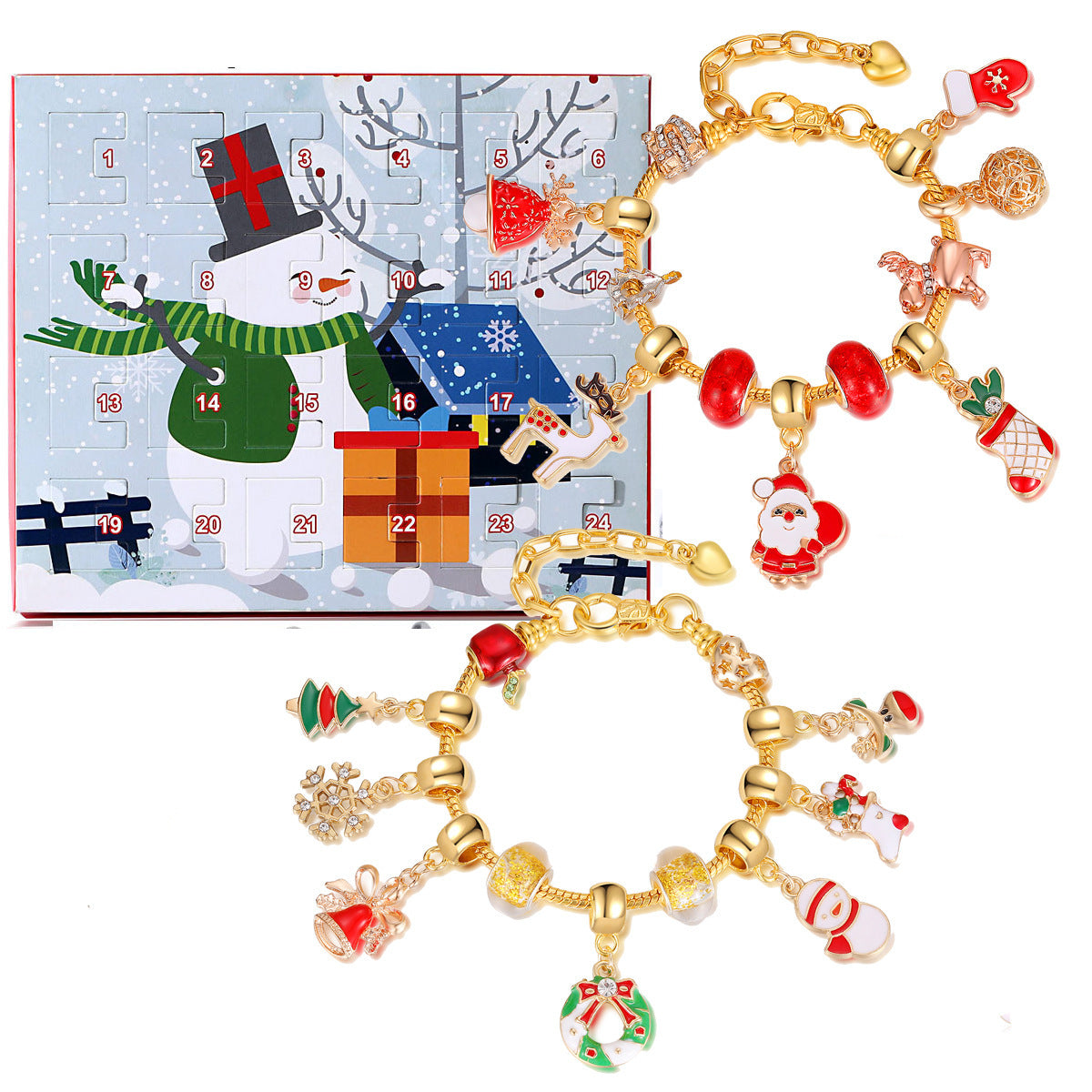 Wholesale Christmas Bracelet Necklace Beaded Diy Gift Set
