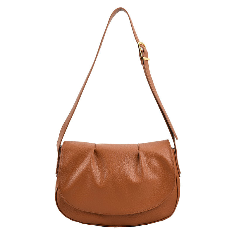 Wholesale Soft Leather Autumn Simple Large Capacity Casual Shoulder Crossbody Bag