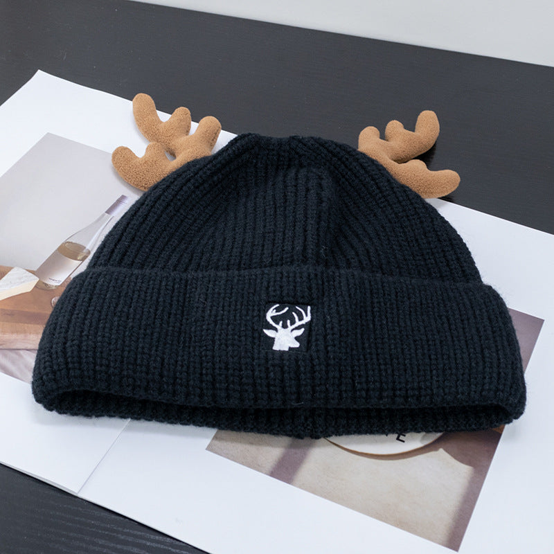 Wholesale Christmas Deer Antler Beanie