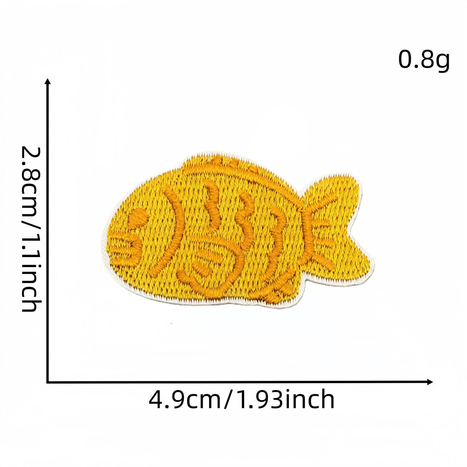Wholesale Cartoon Salmon Sushi Iron On Embroidery Patch Fashion Decorative Clothing Accessory For DIY Craft And Party Gift Resale