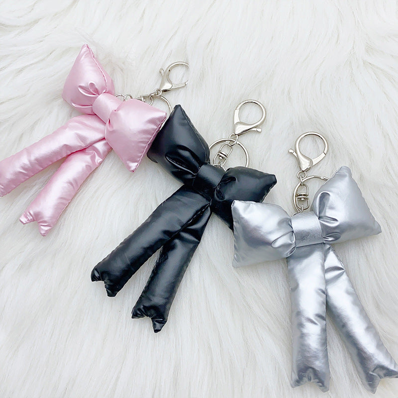 Wholesale =Fashionable sweet girl stuffed cotton bow bag pendant