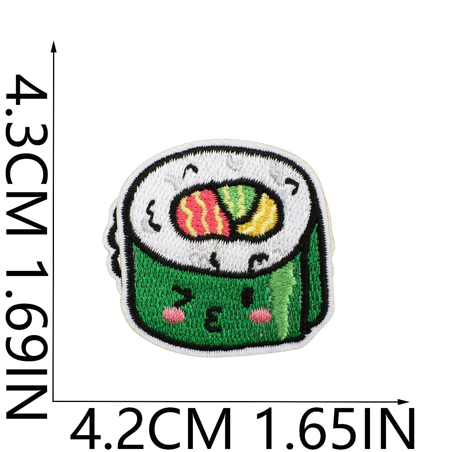 Wholesale Cartoon Salmon Sushi Embroidered Patch For Clothing DIY Decorative Accent