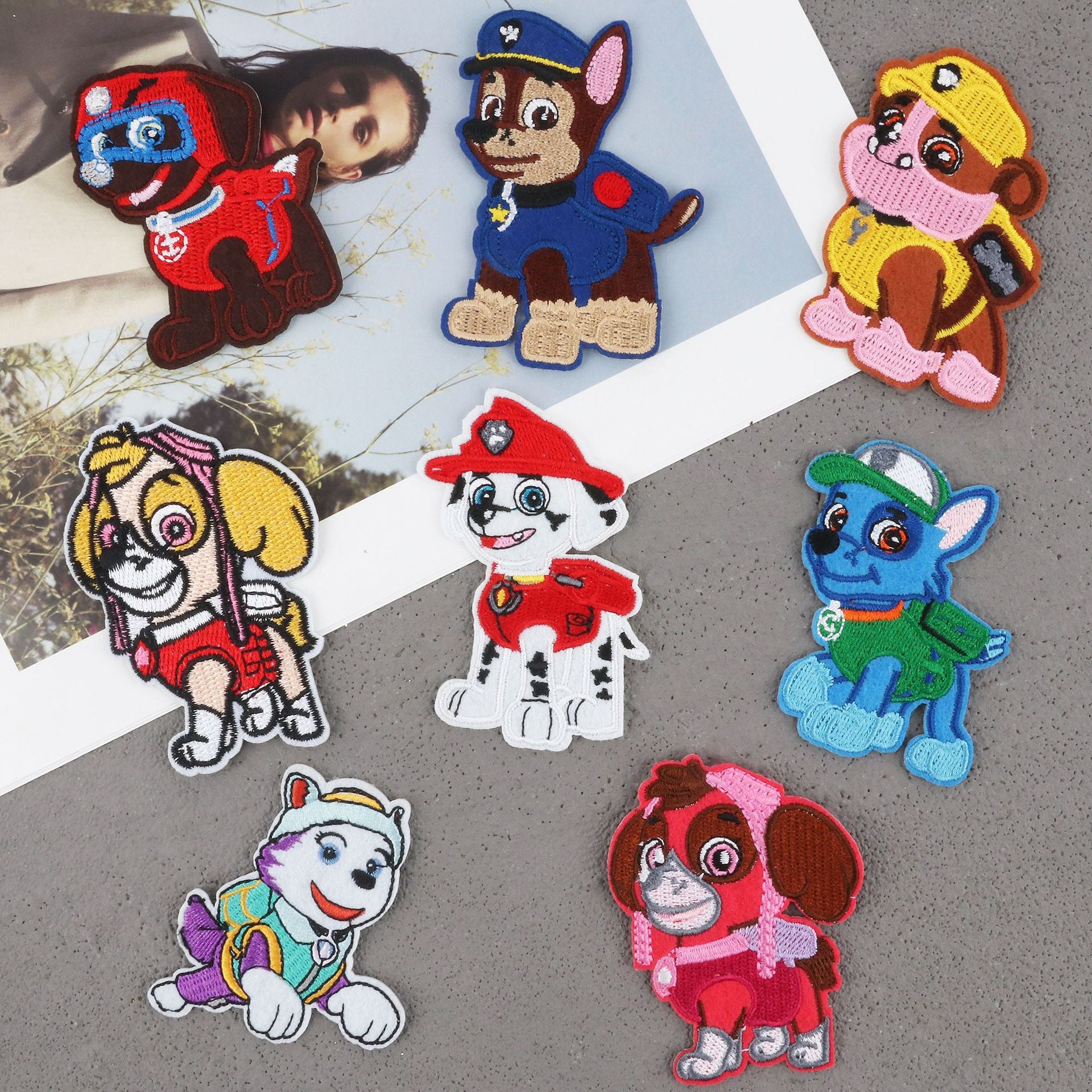 Wholesale Stylish Cartoon Dog Embroidered Patches For Clothing Bags And Laptop DIY OLY Exclusive