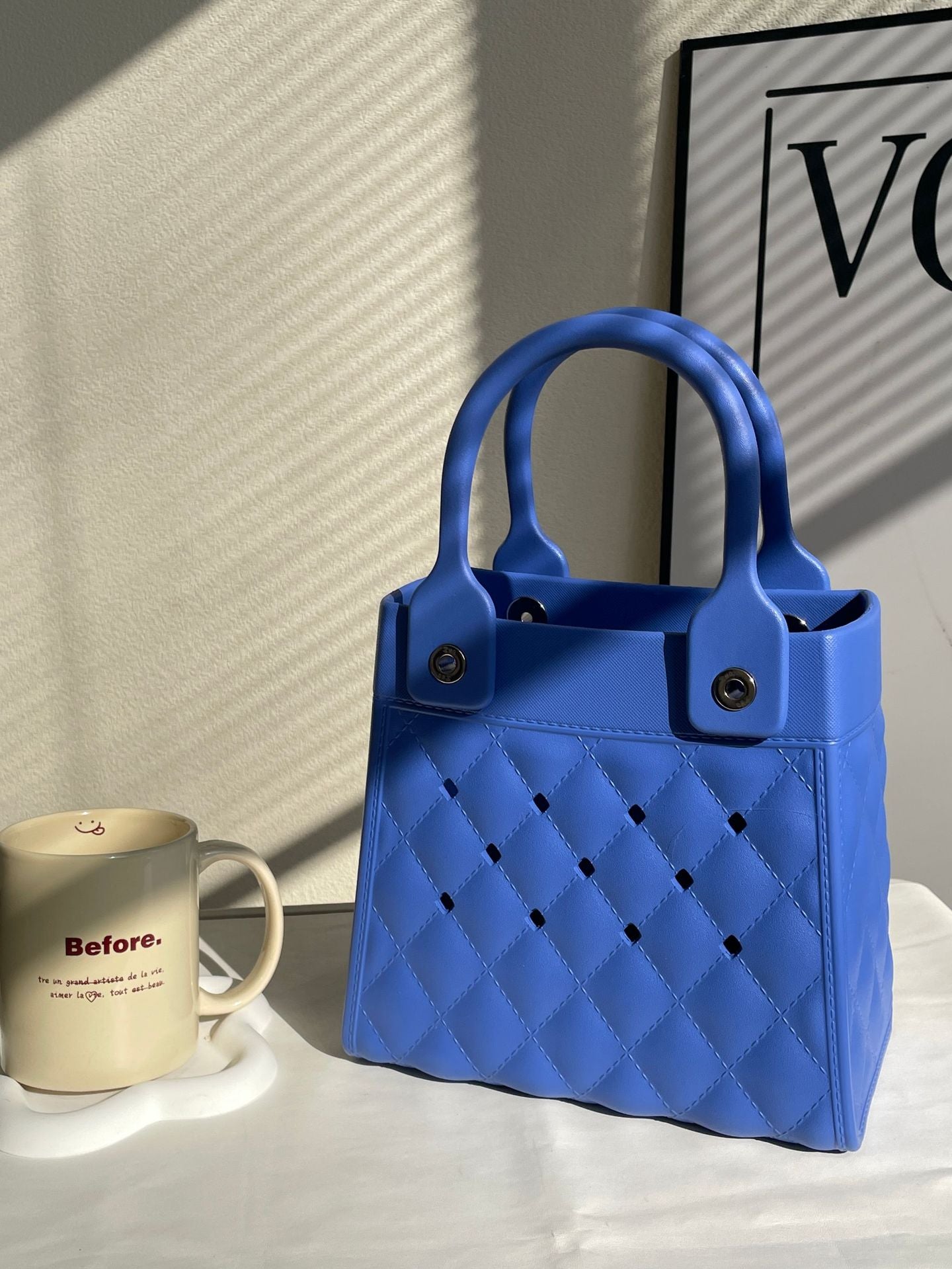 Wholesale EVA Niche Creative Fashion DIY Diamond Grid Handbag