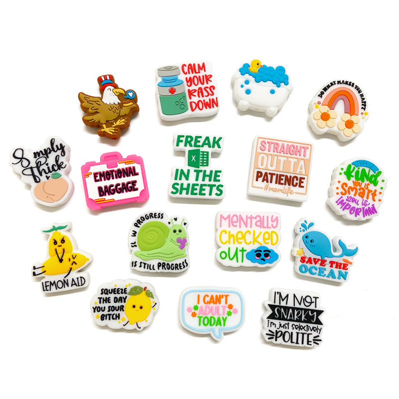 Wholesale 10pcs Christmas Pony Children' s Food Grade Focal Beads