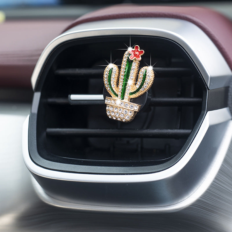 Wholesale Cactus Green Plant Air Outlet Alloy Car Accessories